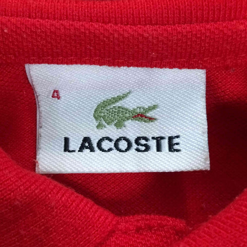 ラコステ LACOSTE ロゴ刺繍 鹿の子 ポロシャツ メンズ  4